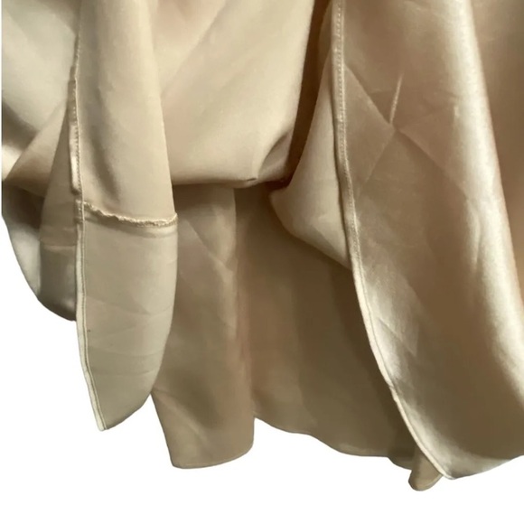 SHOW ME YOUR MUMU Rome Twist Gown  Size XL Champagne Luxe Satin NWOT Bridesmaid - Picture 6 of 9